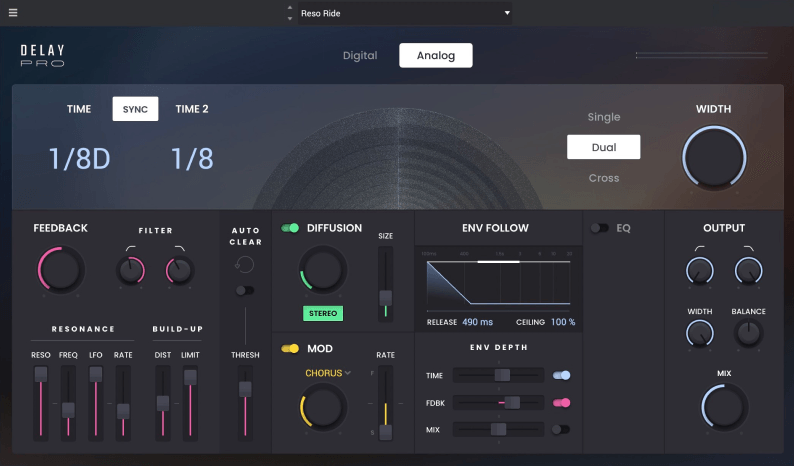 delay pro software gui